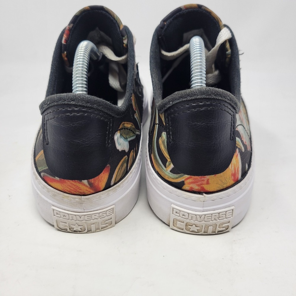 Converse Cons Zakim Ox Black Floral Hawaiian Print Size 5.5 Men's , 7 Women's - Picture 8 of 11